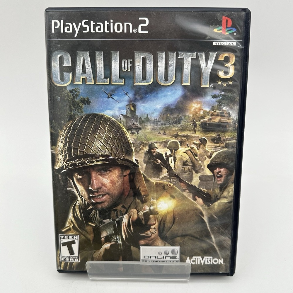 Call of Duty 3 (Sony PlayStation 2, 2006) CIB W/ Manual PS2 Tested Fast Shipping